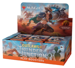 Image of a box of Outlaws of Thunder Junction Play Boosters